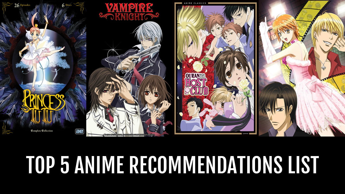 My top 5 anime recommendations.
