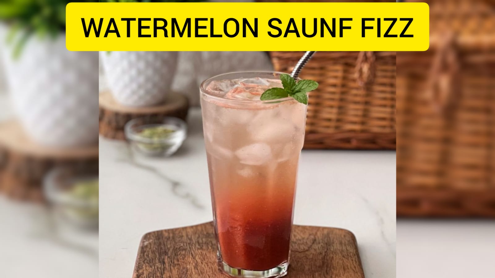 HEALTHY RECIPES | Watermelon Saunf Fizz